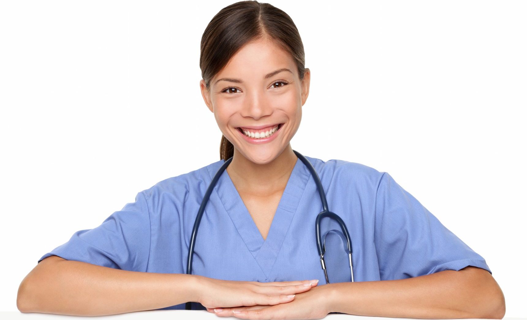 Smiling health care worker