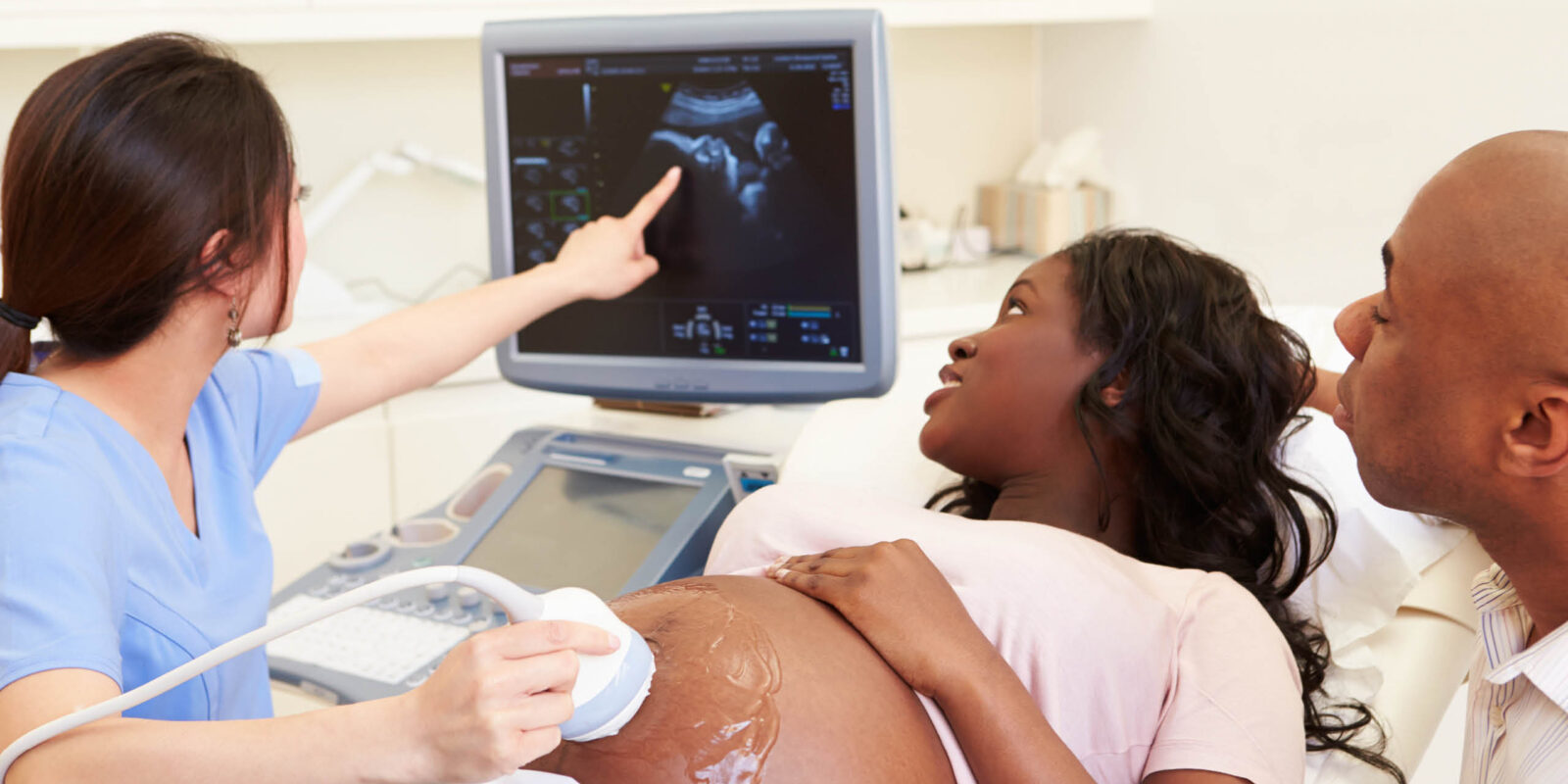Ultrasound of pregnant woman